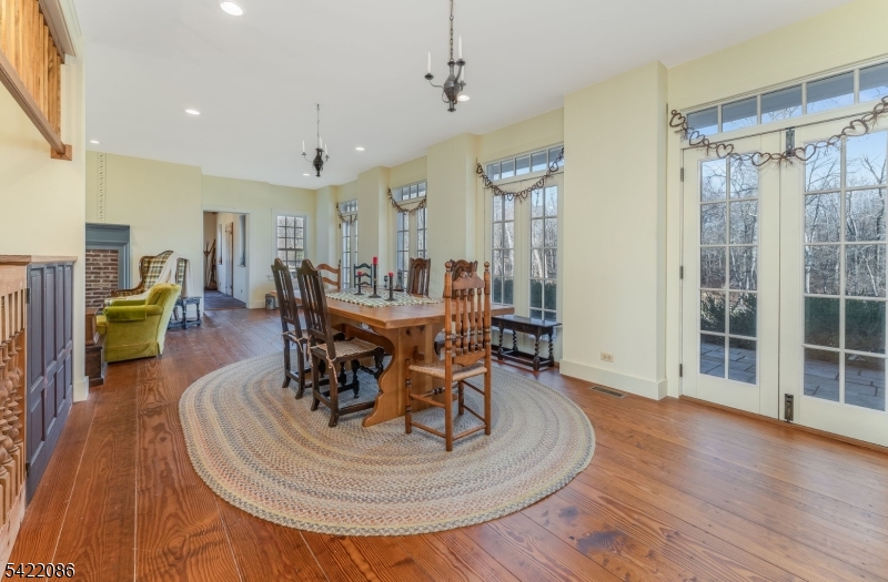 348 Rosemont Ringoes Road Stockton, NJ 08559 - Photo 11 of 49 a view of a dining room with furniture window and wooden floor