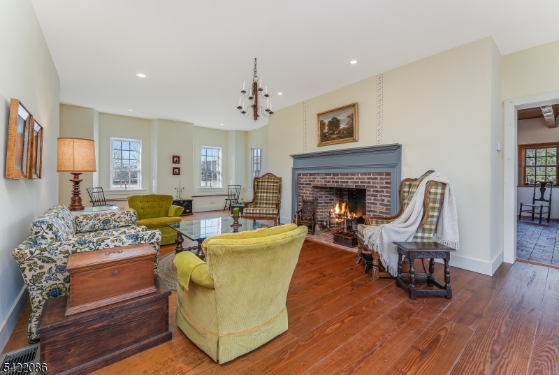 348 Rosemont Ringoes Road Stockton, NJ 08559 - Photo 10 of 49 a living room with furniture and a fireplace