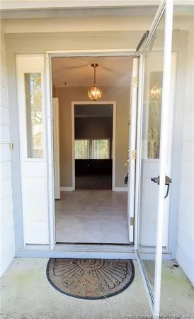 a view of an entryway door