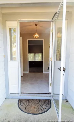 a view of an entryway door