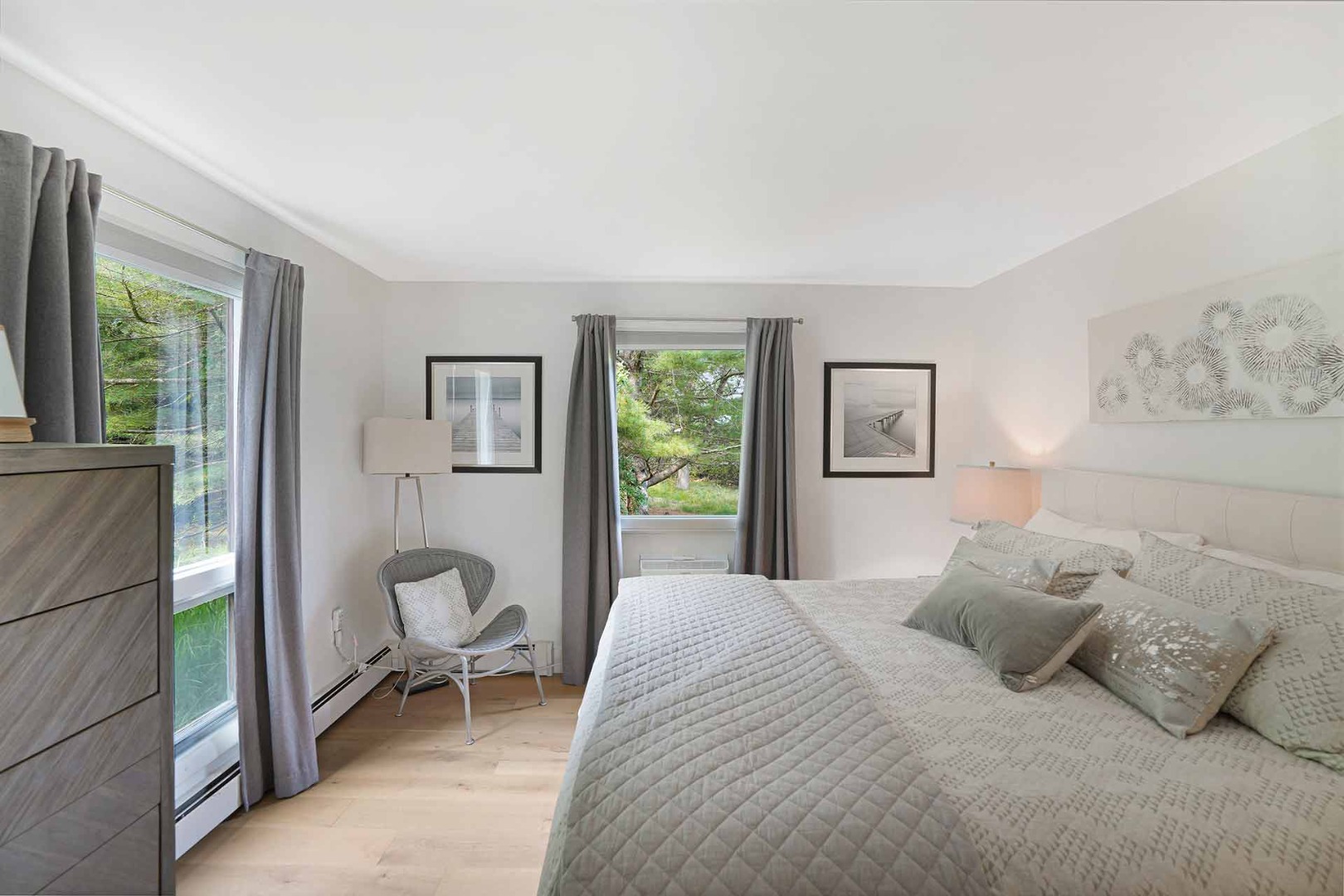 25 Down Harbor Road Edgartown, MA 02539 - Photo 27 of 35 a bedroom with a bed and a window