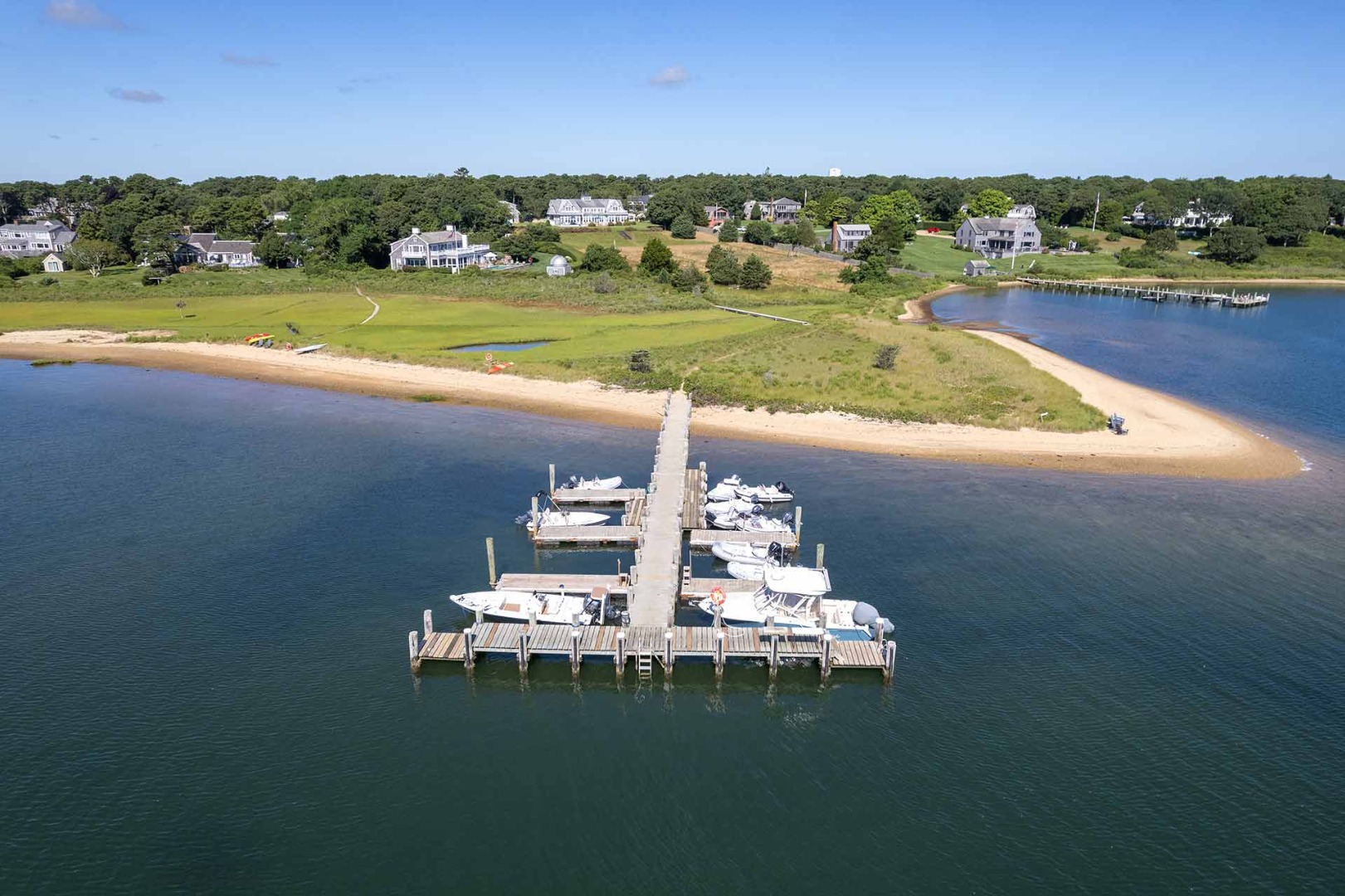 25 Down Harbor Road Edgartown, MA 02539 - Photo 34 of 35 a view of a lake with a big yard