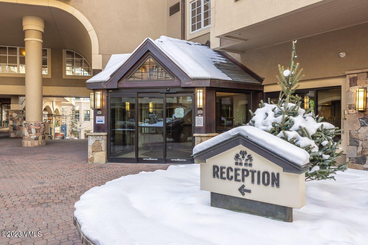 210 Offerson Road, Unit R225 Beaver Creek, CO 81620 - Photo 23 of 42 a view of a house with a sign board