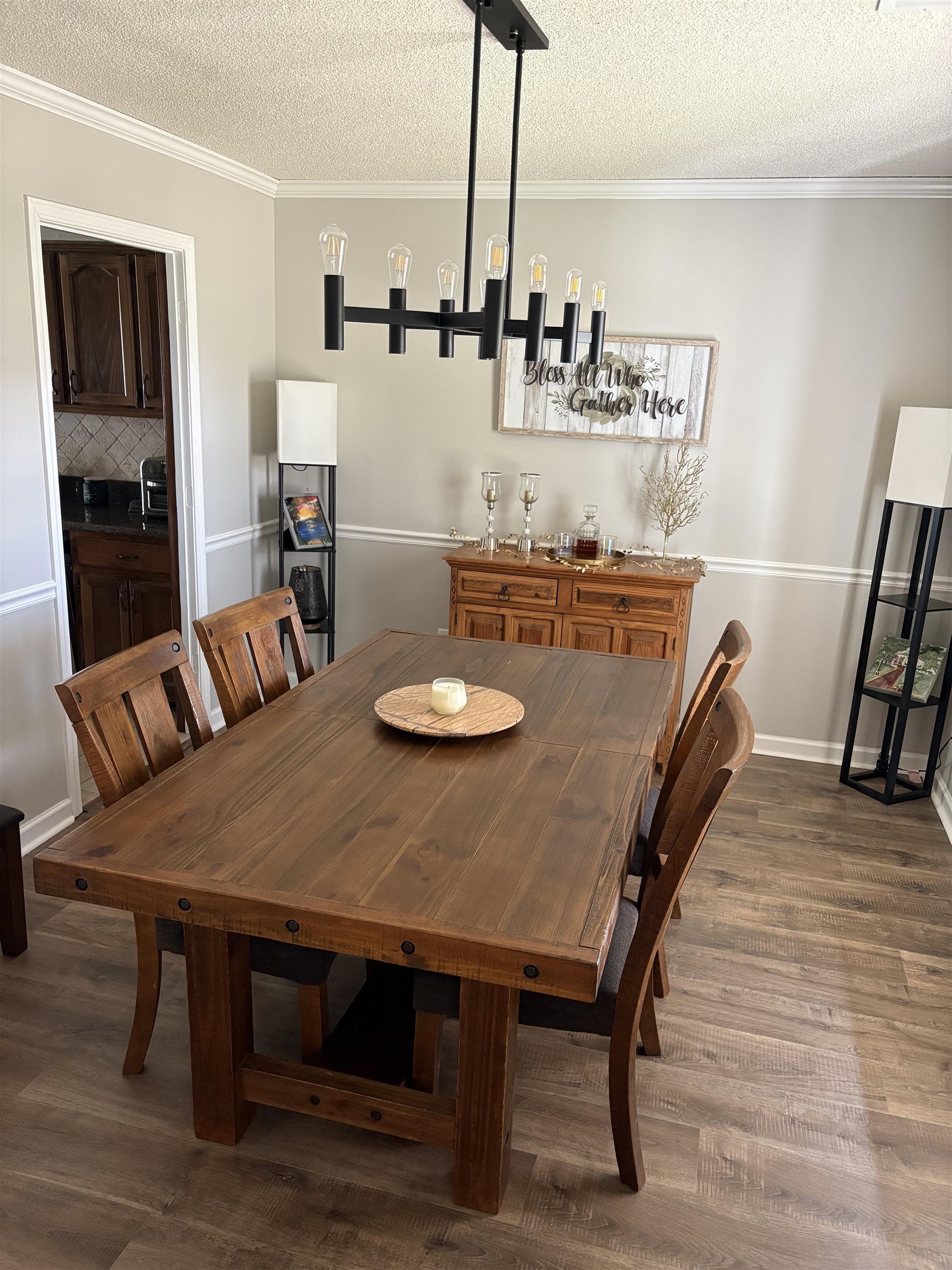 488 Old Collierville Arlington Road Collierville, TN 38017 - Photo 6 of 23 a view of a dining room with furniture and wooden floor