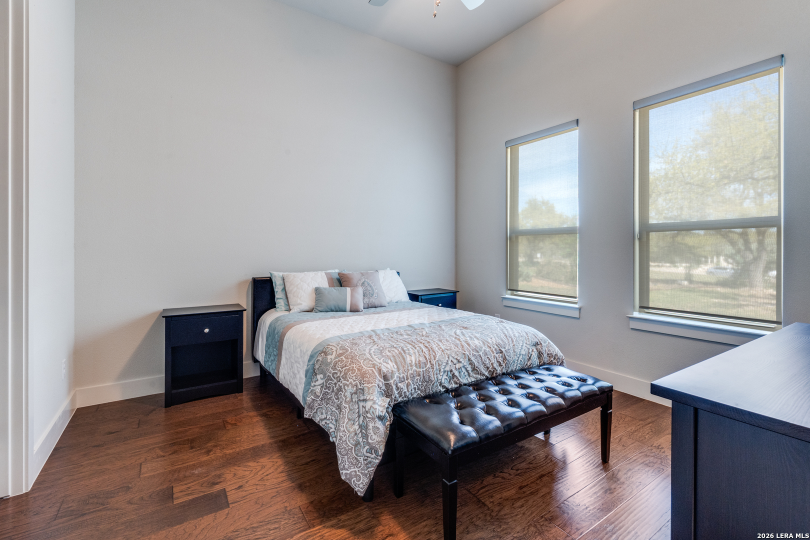 230 Sabella Spring Branch, TX 78070 - Photo 17 of 24 a bedroom with a bed and wooden floor