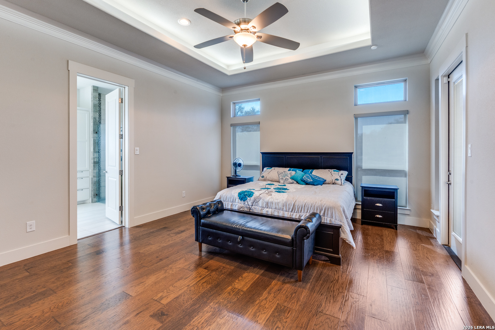 230 Sabella Spring Branch, TX 78070 - Photo 18 of 24 a bedroom with a bed and wooden floor