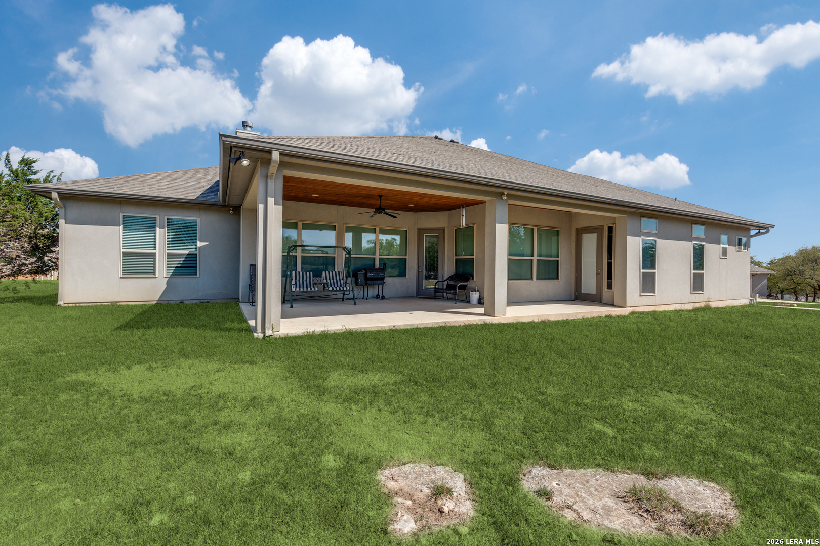 230 Sabella Spring Branch, TX 78070 - Photo 23 of 24 a view of a house with backyard porch and garden