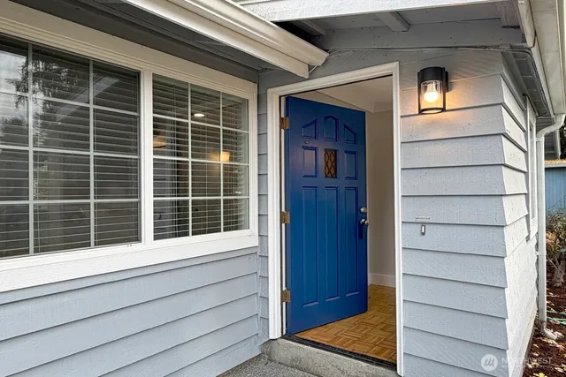 a view of front door