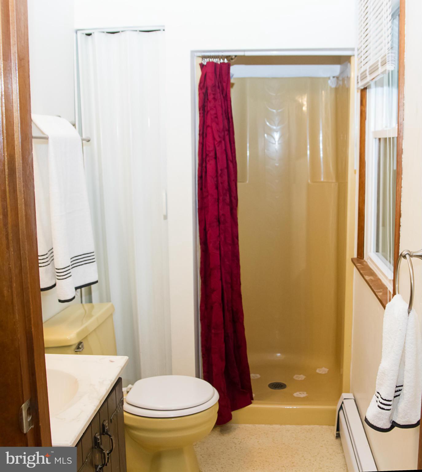 5249 Carroll Warehime Road Manchester, MD 21102 - Photo 16 of 26 a bathroom with a shower curtain and a sink