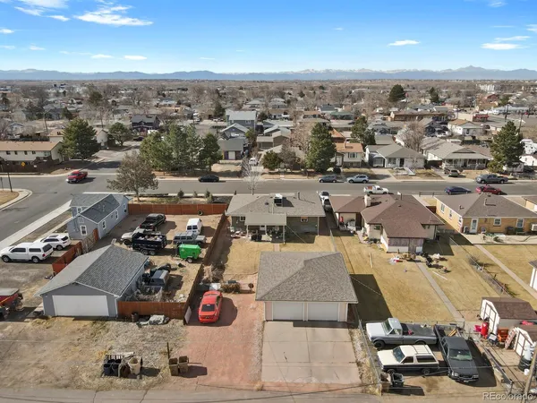 an aerial view of a city