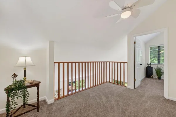 a view of a livingroom with a couch