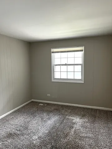 a big room with a window