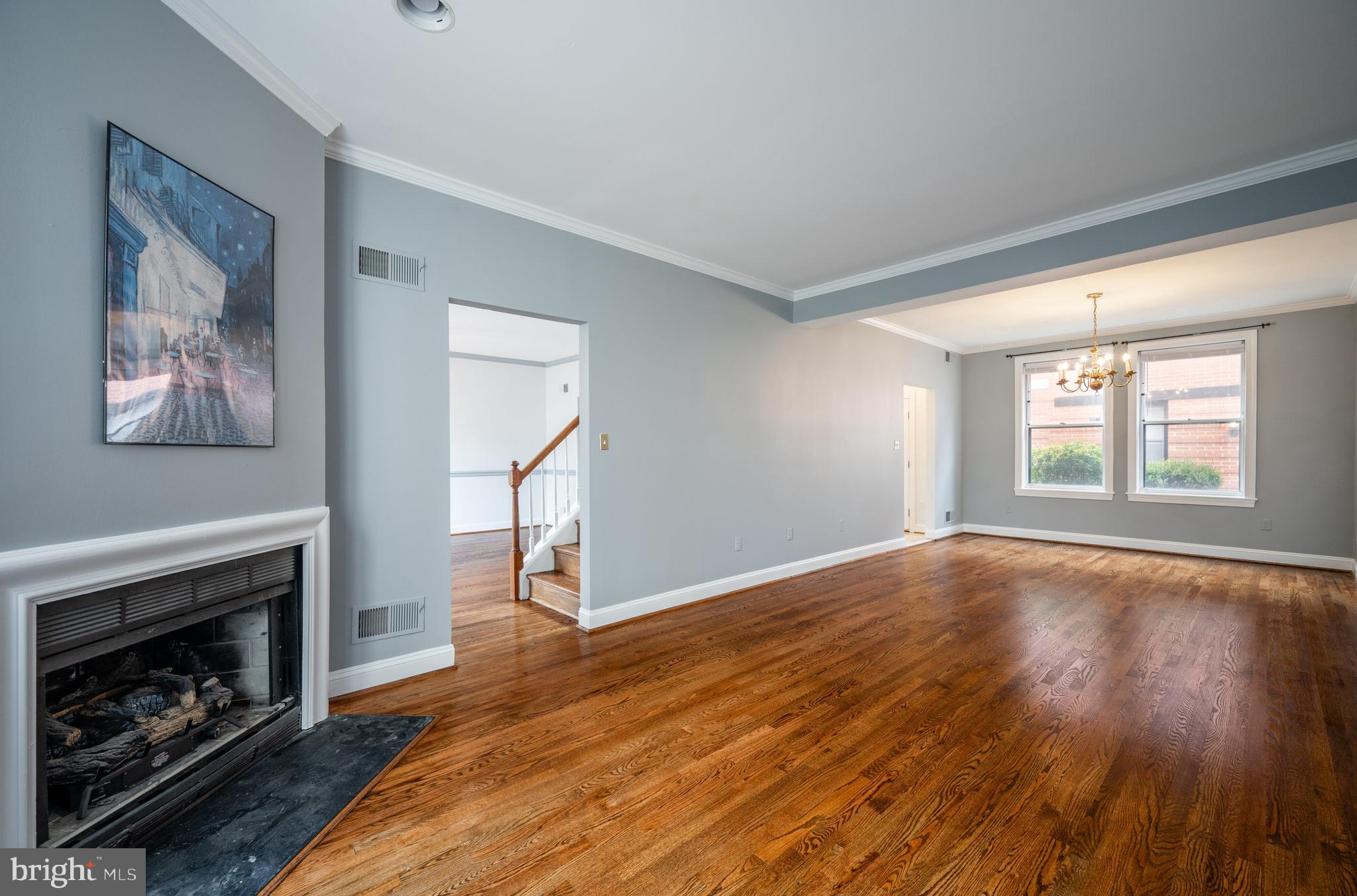 503 Groff Court Northeast Washington, DC 20002 - Photo 11 of 48 living room w/fireplace