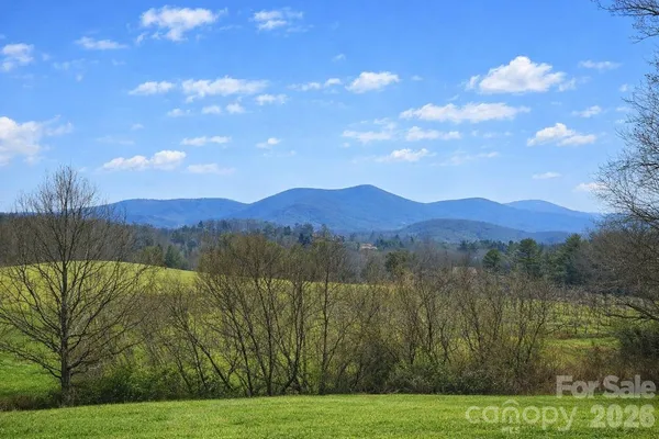 a view of a lake with a mountain in the background