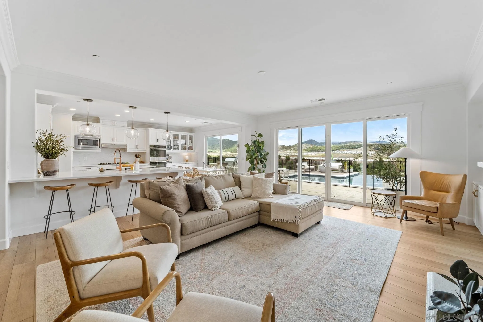 2836 Mesa Grove Road Fallbrook, CA 92028 - Photo 7 of 46 a living room with furniture and a large window