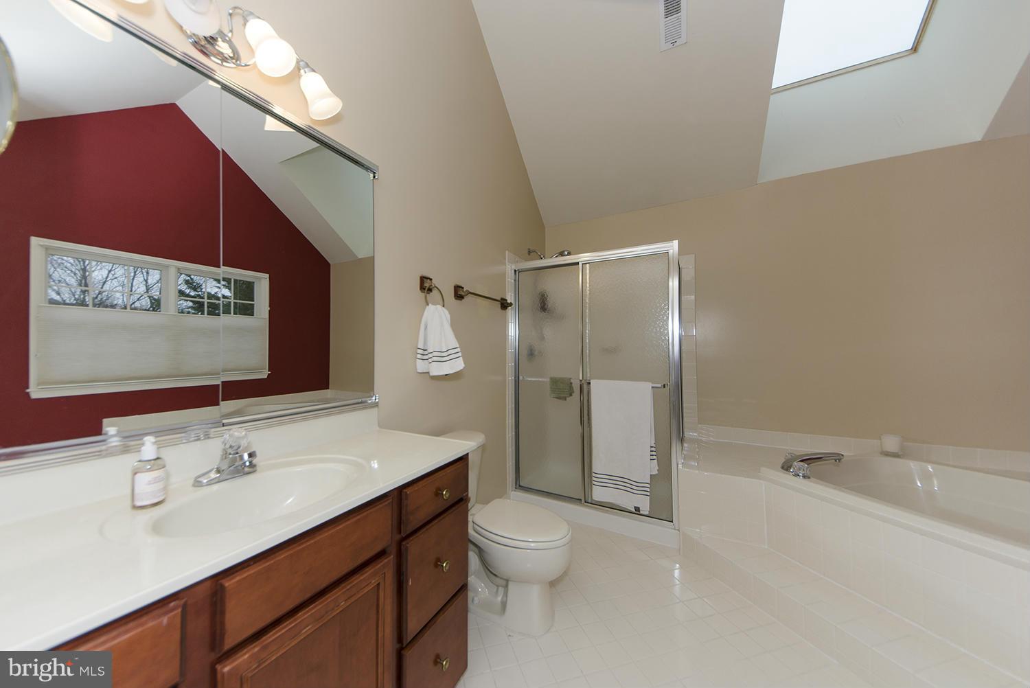 10871 Hunter Gate Way Reston, VA 20194 - Photo 10 of 30 a bathroom with a sink a toilet and shower