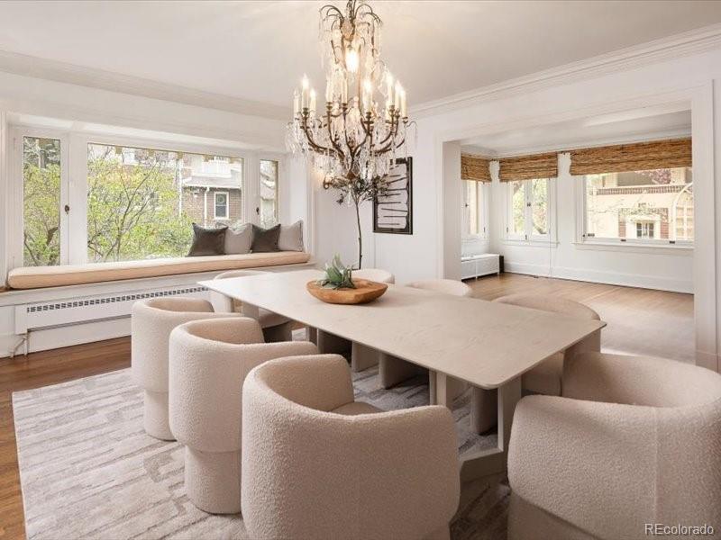 199 Lafayette Street Denver, CO 80218 - Photo 14 of 49 a dining room with furniture and window