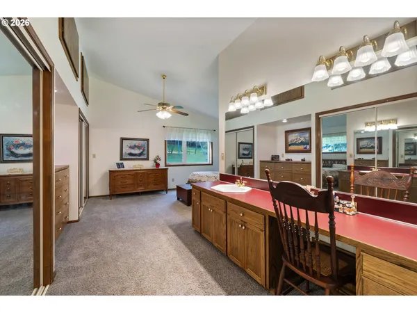 a view of a livingroom and dining room