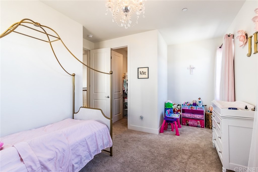 19047 Bension Drive Saugus, CA 91350 - Photo 53 of 72 Bedroom 3 with view of walk-in closet and nook.