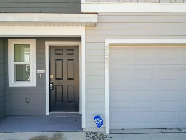 a view of front door