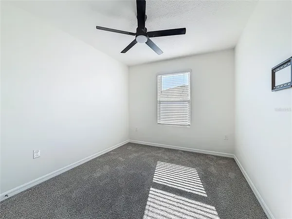 a view of a big room with storage area