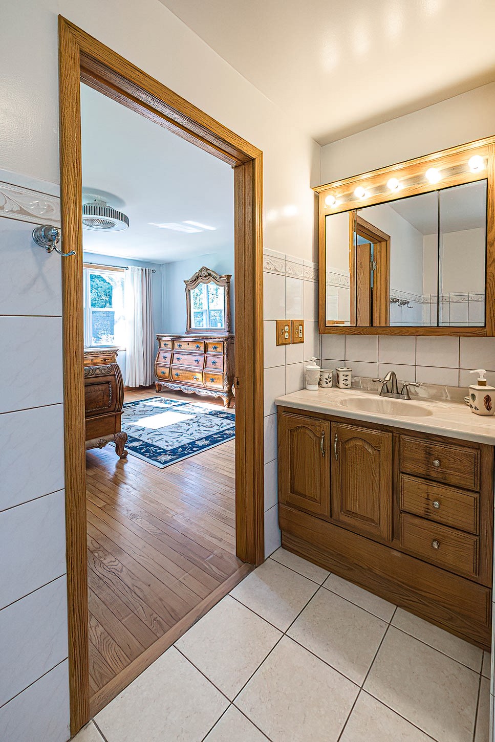 9941 Donation Road Waterford, PA 16441 - Photo 19 of 46 Primary suite bathroom with ceramic flloring