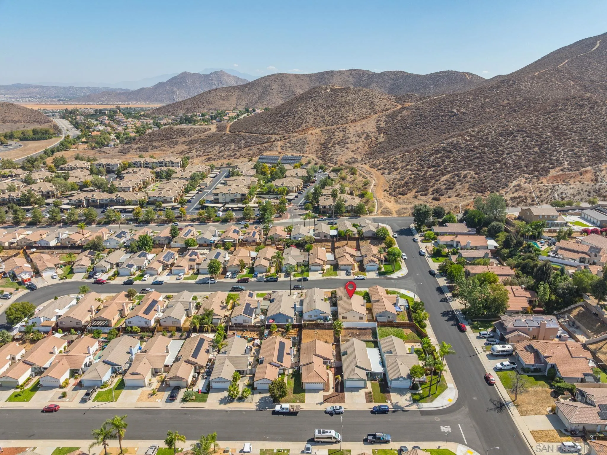 27971 Red Dawn Drive Menifee, CA 92585 - Photo 39 of 42 an aerial view of residential houses with outdoor space