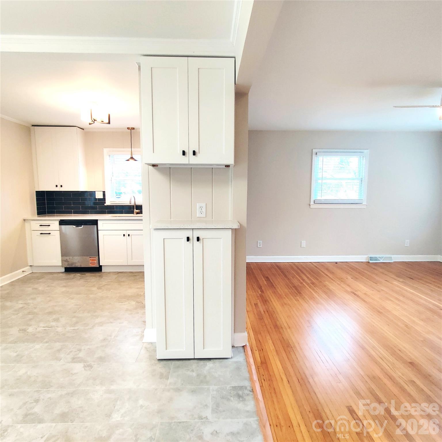 4100 Broadview Drive Charlotte, NC 28217 - Photo 7 of 24 a view of kitchen with wooden floor