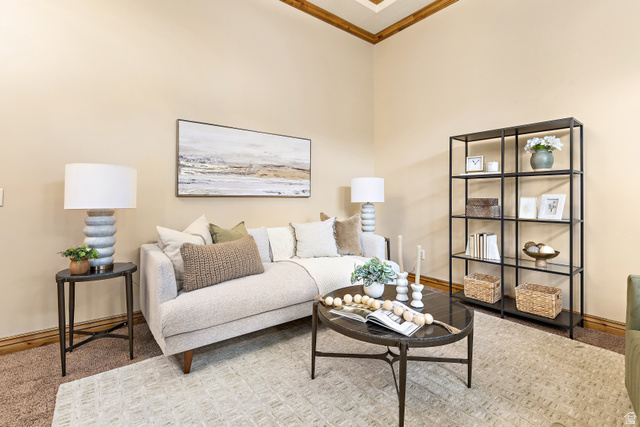 552 East Johns Way Sandy, UT 84070 - Photo 13 of 67 Vaulted ceiling with wood-paneled accents
