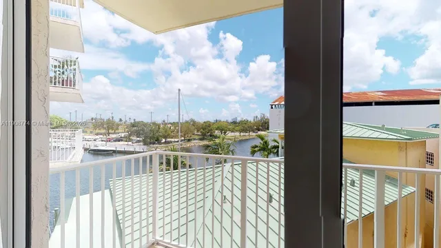 a city view from a balcony