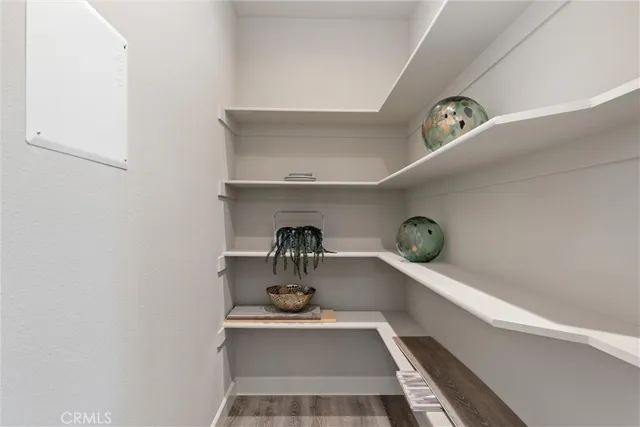 a kitchen with a cabinets and window