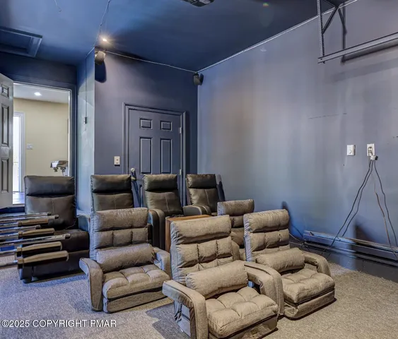 a bathroom with a sink vanity and a mirror