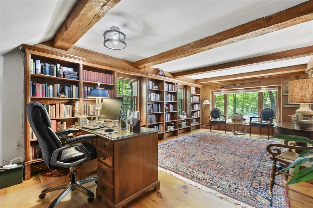 40 Herrick Road Boxford, MA 01921 - Photo 28 of 40 a view of a workspace with furniture and a window