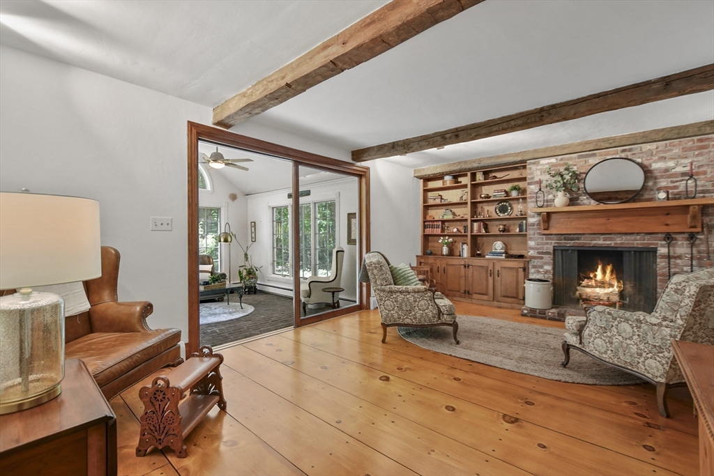 40 Herrick Road Boxford, MA 01921 - Photo 8 of 40 a living room with furniture and a fireplace