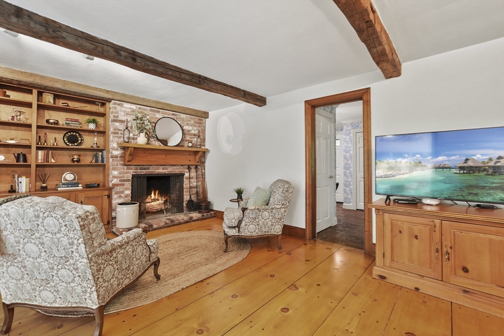 40 Herrick Road Boxford, MA 01921 - Photo 9 of 40 a living room with furniture and a fireplace