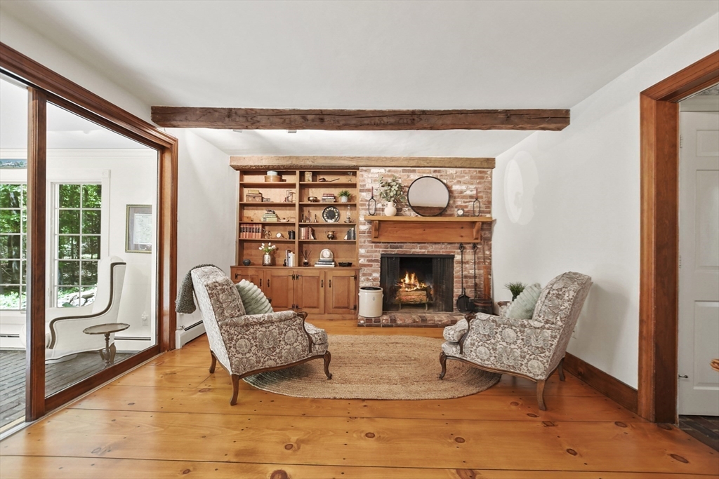 40 Herrick Road Boxford, MA 01921 - Photo 10 of 40 a living room with furniture and a fireplace