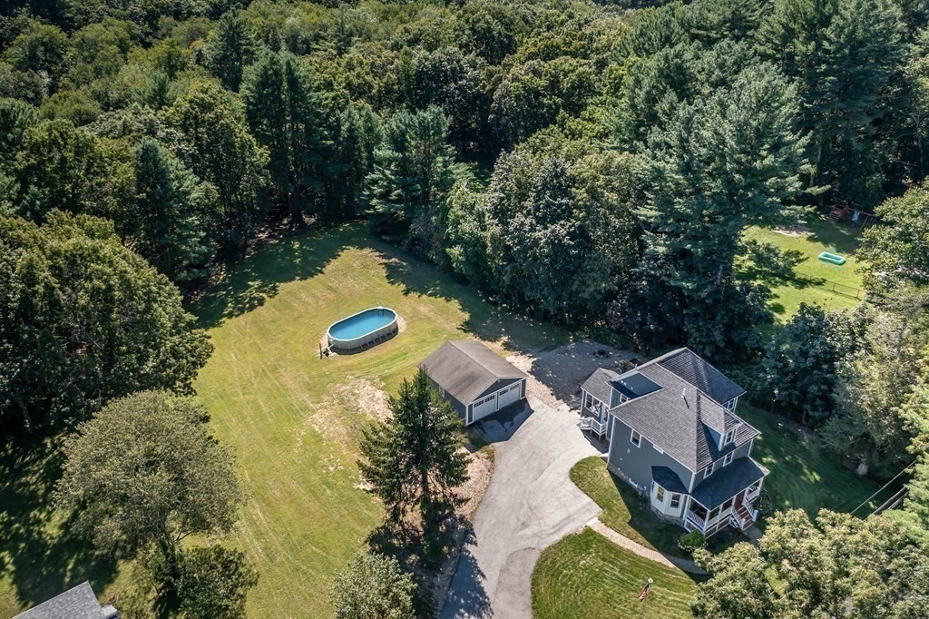 20 County Road Andover, MA 01810 - Photo 38 of 42 an aerial view of a house with yard swimming pool and outdoor seating