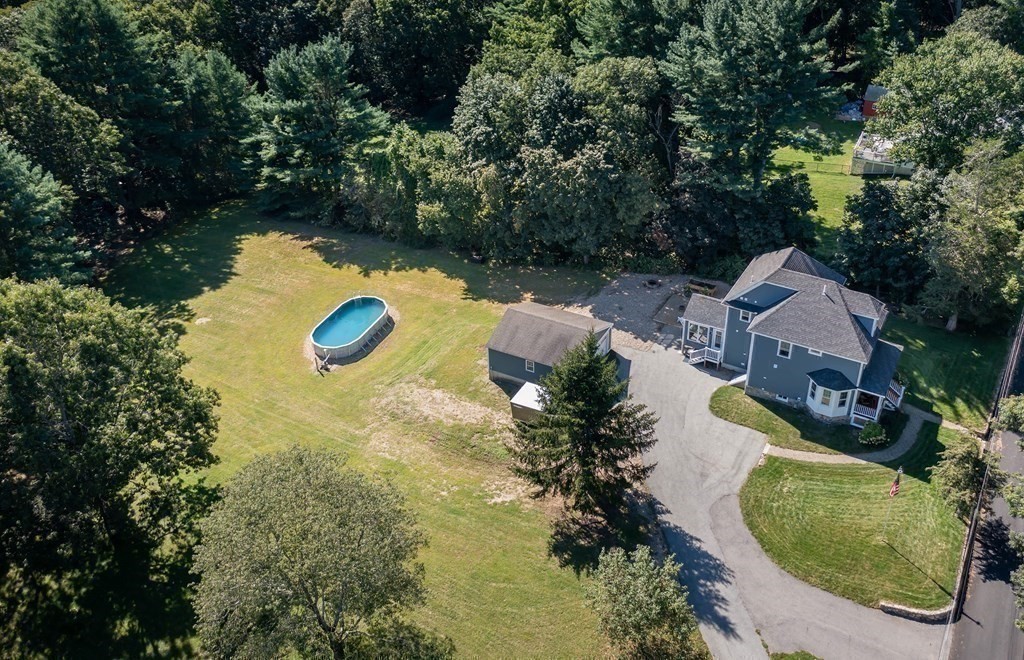 20 County Road Andover, MA 01810 - Photo 39 of 42 an aerial view of a house with a swimming pool