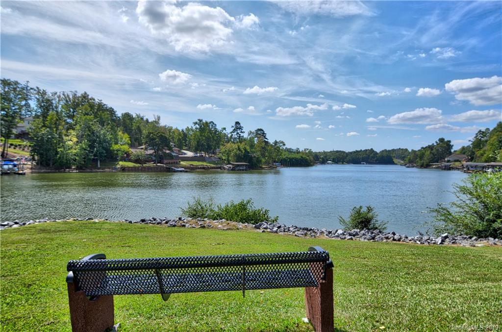 113 Inlet Point Drive Tega Cay, SC 29708 - Photo 40 of 42 a view of a lake from a yard