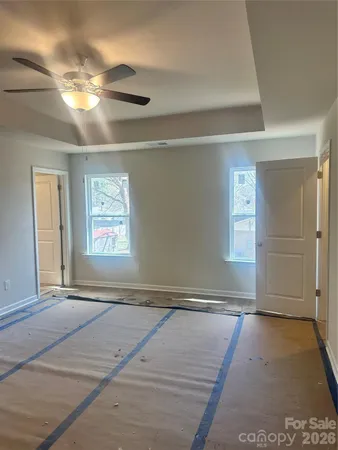 a view of a livingroom with a window