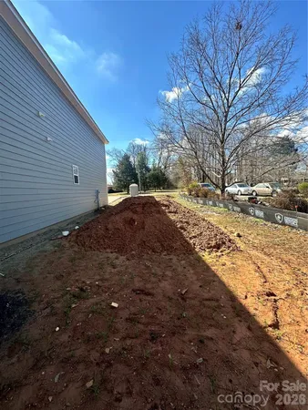 a backyard of a house