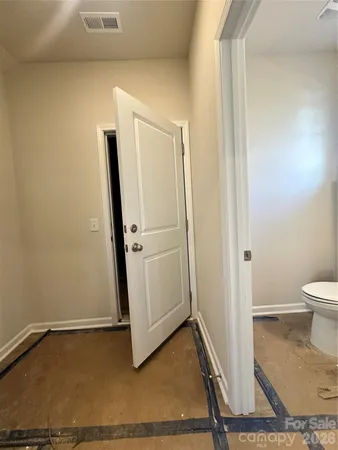 a view of a room with door