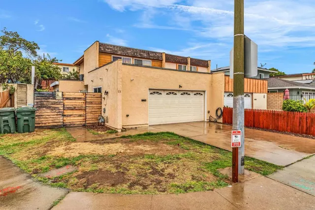 a backyard of a house