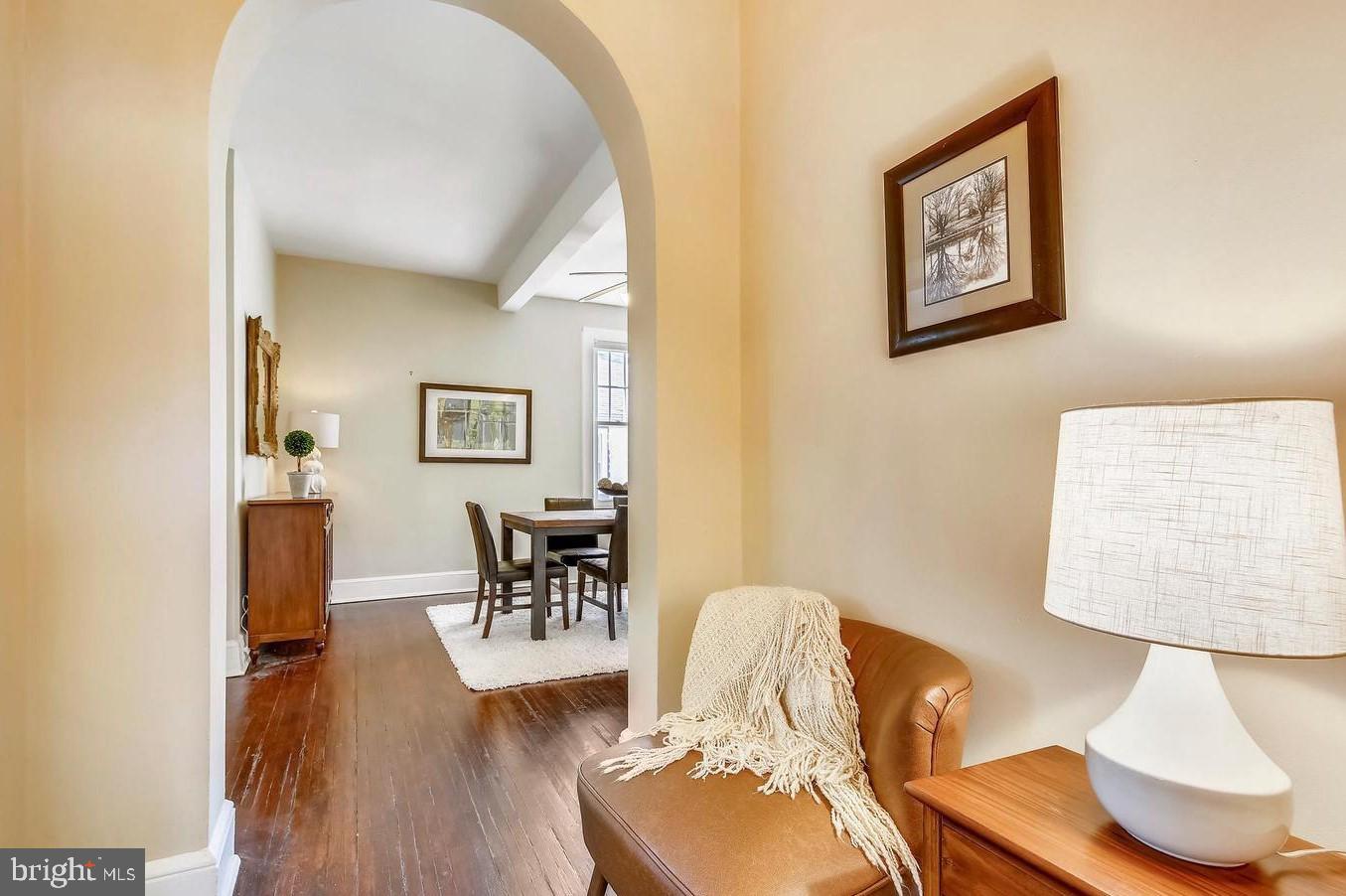 746 Thayer Avenue Silver Spring, MD 20910 - Photo 19 of 43 a living room with furniture and a wooden floor