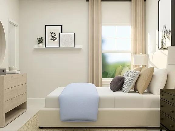 208 Eden View Bend Raleigh, NC 27610 - Photo 4 of 14 a bedroom with a bed and a window