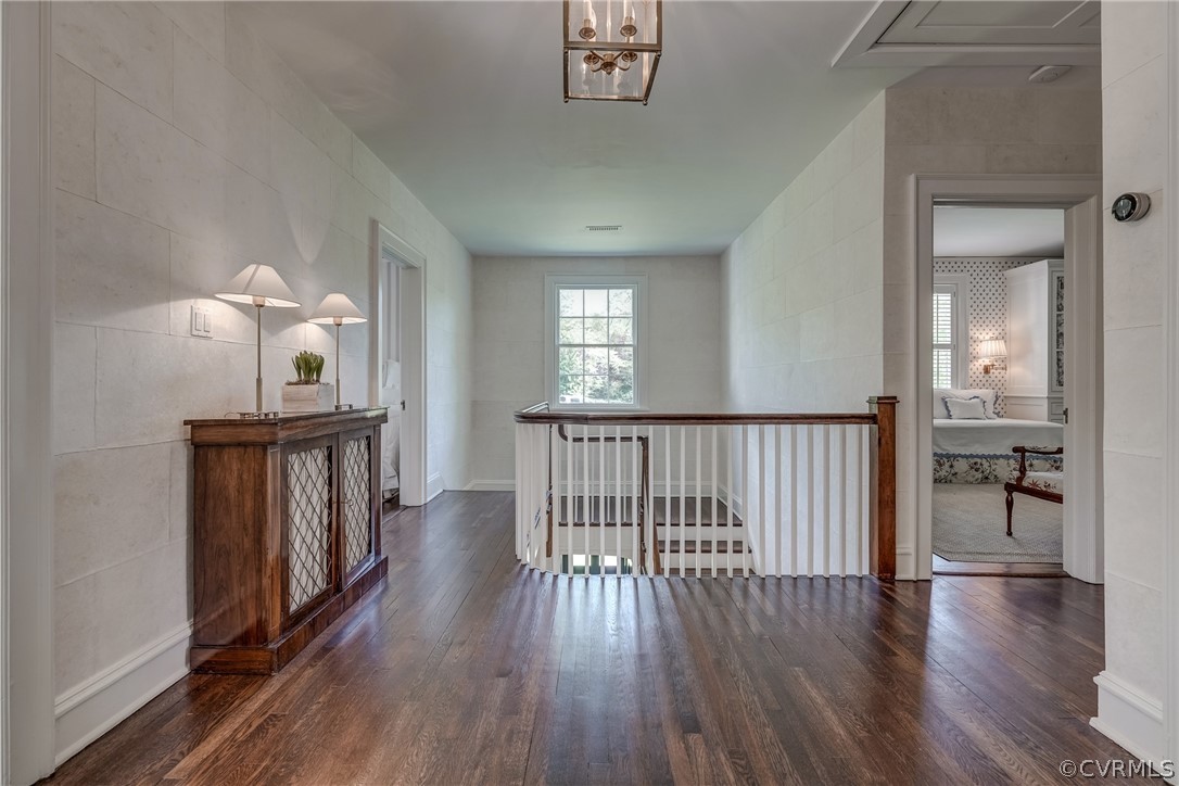 20 Rio Vista Lane Richmond, VA 23226 - Photo 35 of 49 a view of a hallway view with wooden floor and staircase