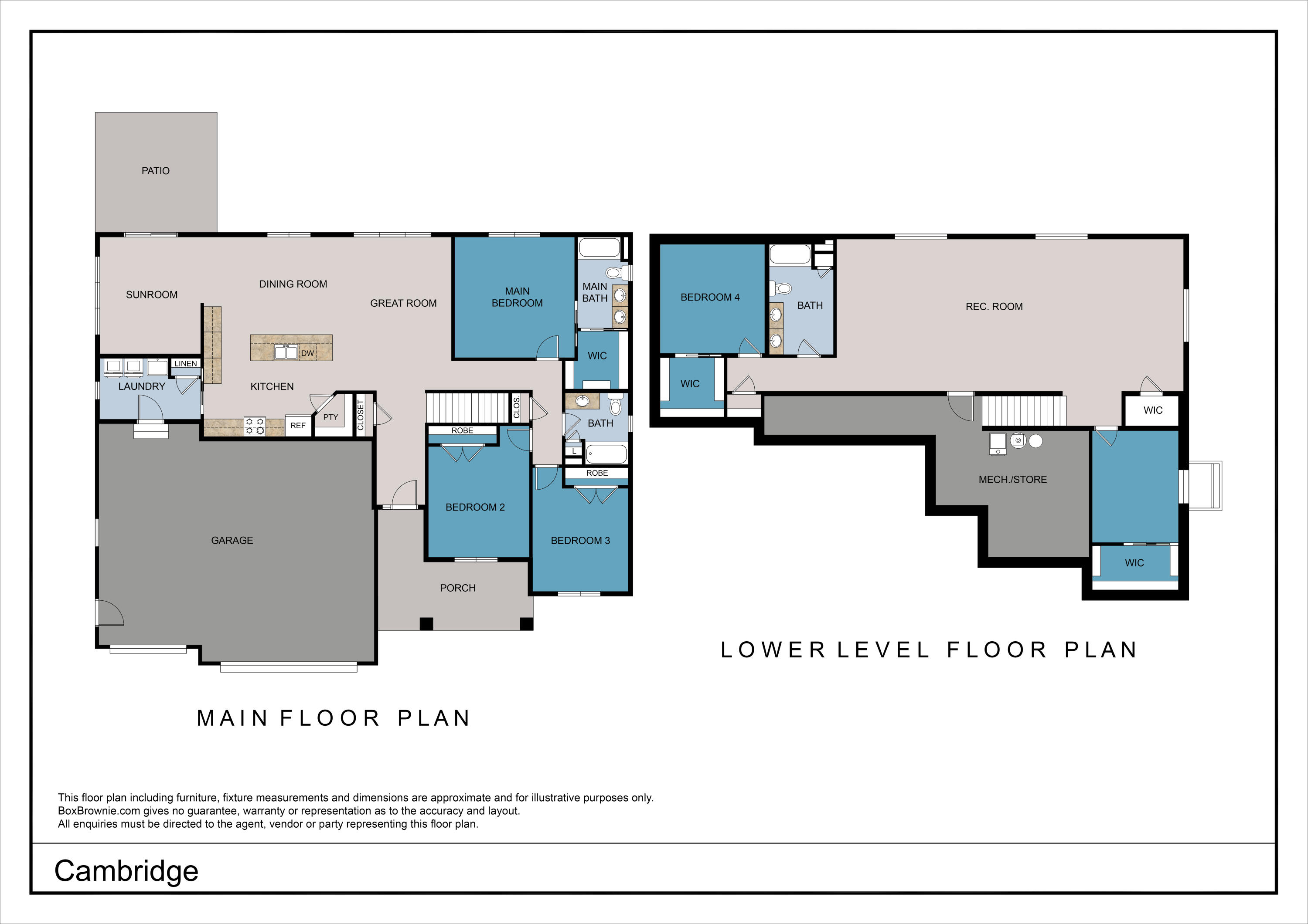 827 Clark Lane Holmen, WI 54636 - Photo 17 of 17 Floorplan Rendering