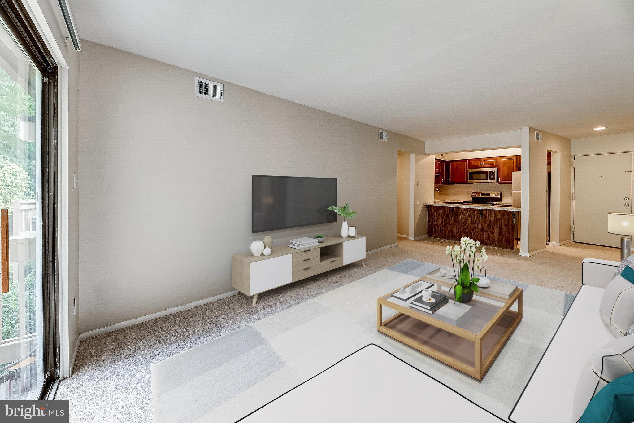 5810 Royal Ridge Drive, Unit T Springfield, VA 22152 - Photo 8 of 28 Living Room - Virtually Staged