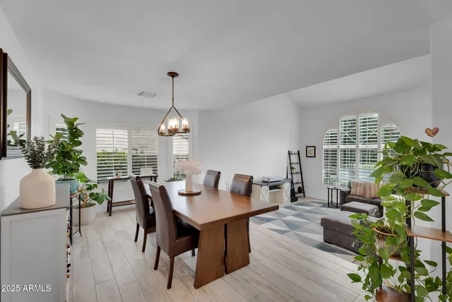 a living room with furniture and window