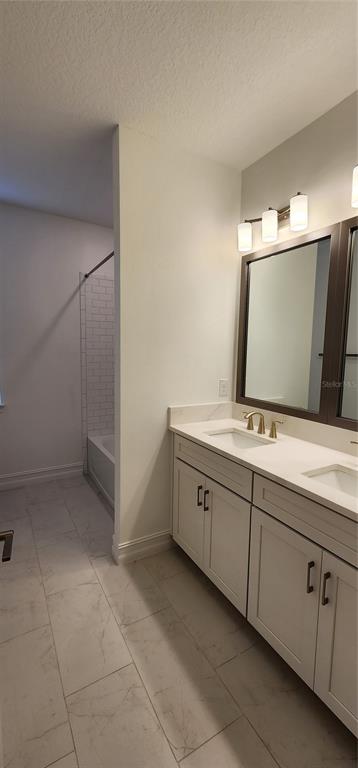 29868 Picana Lane Wesley Chapel, FL 33543 - Photo 40 of 75 a bathroom with a double vanity sink and mirror